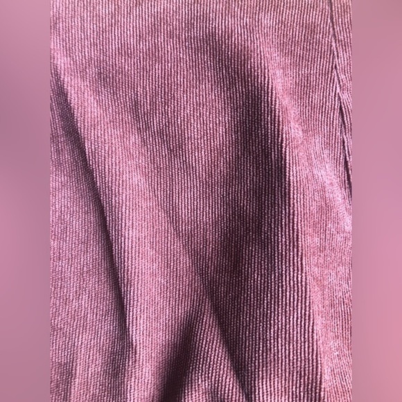 CORDUROY front slit skirt dark brown XL - Picture 4 of 4